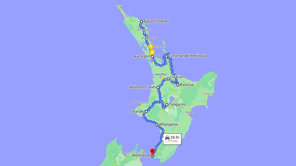 Road trips from Auckland